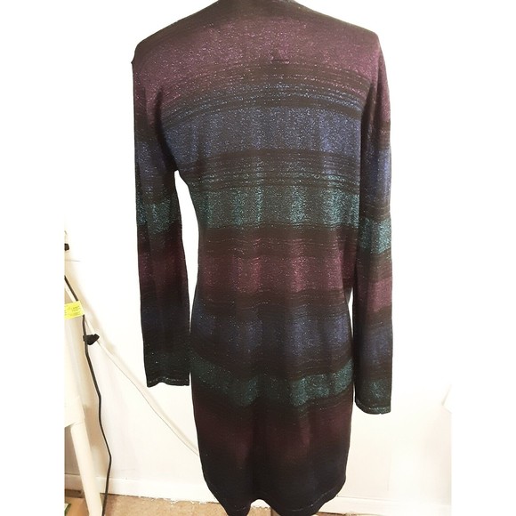 August Silk sweater women medium open front tunic cardigan NTW - Picture 3 of 3